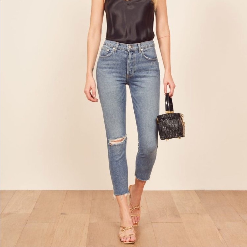 Reformation Serena High Skinny Crop Jeans